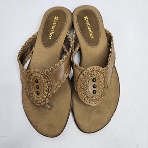 Naturalizer Sandals Lether‎ Upper Size 7.5 Heel To Toe 10"